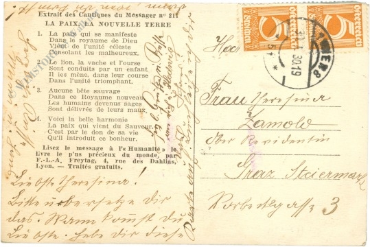 la paix, la nouvelle terre