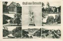 detmold, gruss aus, multiansicht
