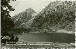 st. jakob im defereggental, obersee am stallersattel mit wild und hochgail