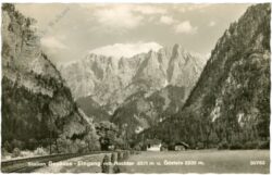 gesäuse, station, eingang mit hochtor und Ödstein