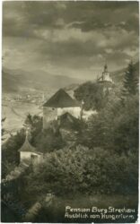 lassing, pension burg strechau, ausblick vom hungerturm