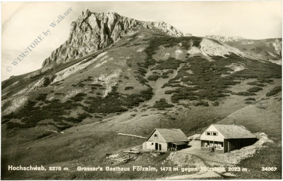 hochschwab, grasser's gasthaus fölzalm gegen fölzstein