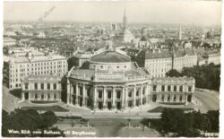 wien 1, blick vom rathaus mit burgtheater