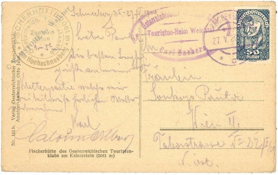 puchberg am schneeberg, fischerhütte am kaiserstein