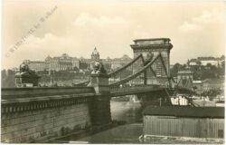 budapest, kettenbrücke mit der königl. burg