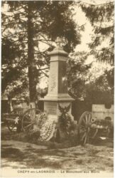 crepy en laonnois, denkmal