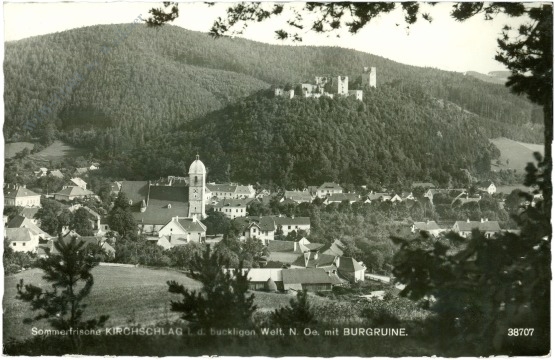 kirchschlag in der buckligen welt, mit burgruine