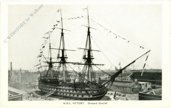 h.m.s. victory dressed overall
