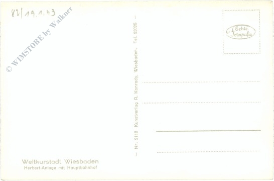 wiesbaden, herbert anlage mit hauptbahnhof