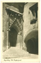 regensburg, altes rathausportal