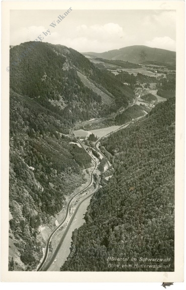 freiburg, das höllental im schwarzwald, blick vom hinterwaldkopf