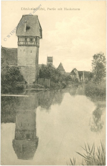 dinkelsbühl, partie mit hauketurm dinkelsbühl, partie mit hauketurm