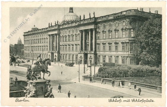 berlin, schloss mit schlossplatz
