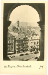 graz, hauptplatz mit franziskanerkirche