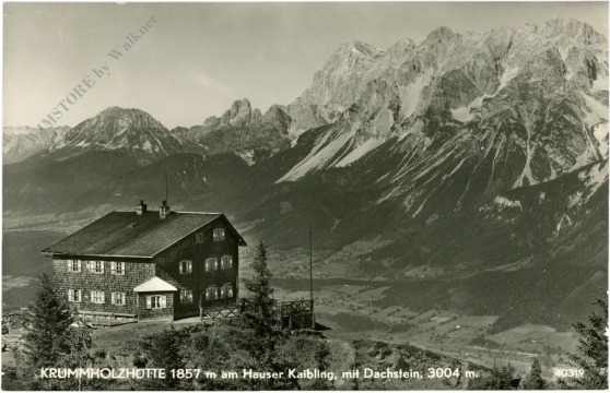 haus im ennstal, krummholzhütte am hauser kaibling, mit dachstein