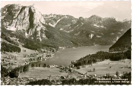grundlsee, mit backenstein und totem gebirge grundlsee, mit backenstein und totem gebirge