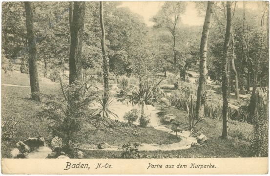 baden, partie aus dem kurparke baden, partie aus dem kurparke