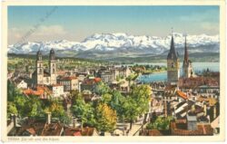 zürich, und die alpen