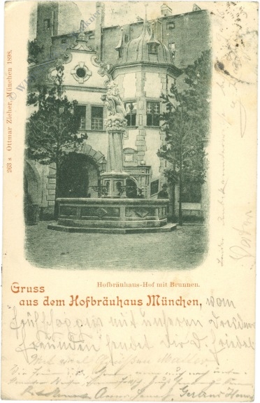 münchen, gruss aus dem hofbräuhaus