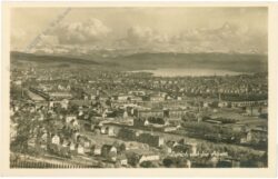 zürich, und die alpen