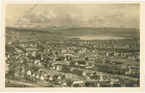 zürich, und die alpen