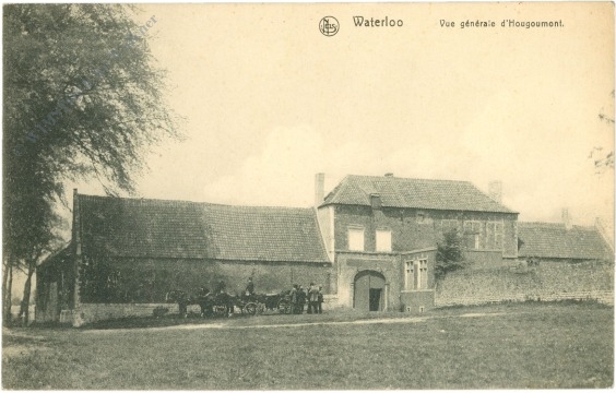 waterloo, vue generale d'hougoumont