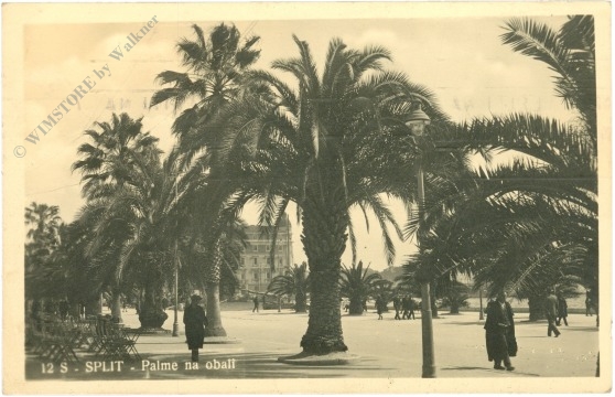 split, palme na oball
