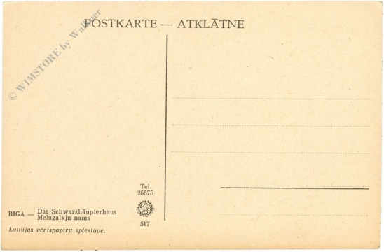 riga, das schwarzhäupterhaus