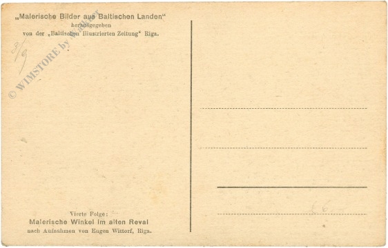 tallinn, alter hof mit tor in reval