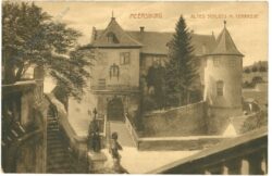 meersburg am bodensee, altes schloss mit terrasse