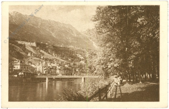 innsbruck, innsteg und innquai mit hötting und hungerburg