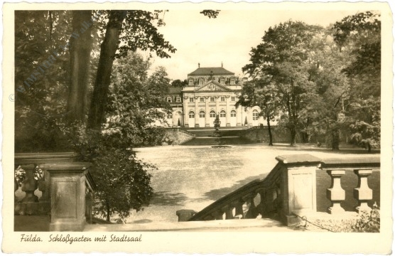 fulda, schlossgarten mit stadtsaal
