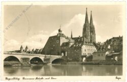 regensburg, brücke und dom