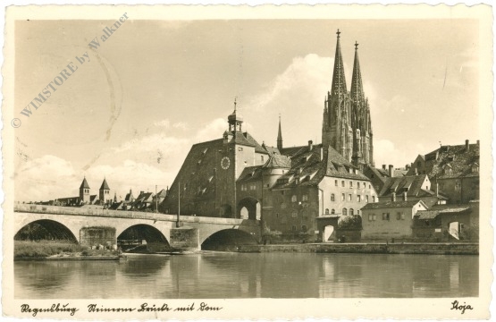 regensburg, brücke und dom regensburg, brücke und dom