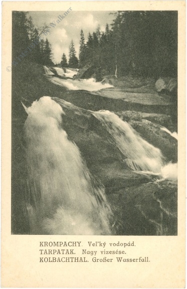 vysoke tatry, kolbachthal, großer wasserfall