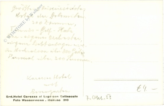 meran, grd.hotel carezza al lago