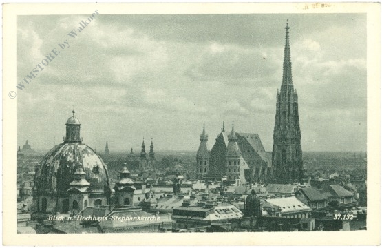 wien 1, blick v. hochhaus stephanskirche