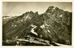 innsbruck, hafelekarbahn, blick v. gipfel gegen seegrubenspitze