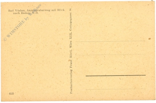 bad vöslau, anzengruberweg mit blick nach baden