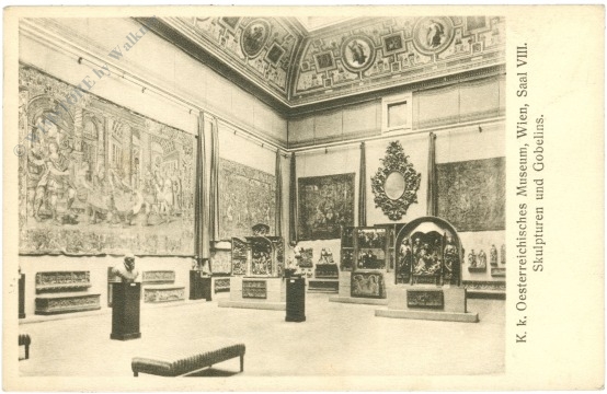 wien 1, rathaus, k.k. Österr. museum, saal viii, skulpturen und gobelins