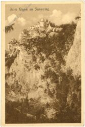 semmering, ruine klamm