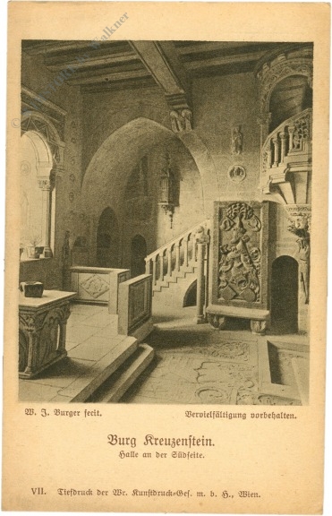 leobendorf, burg kreuzenstein, halle an der südseite