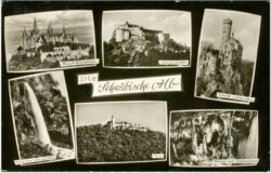 schwäbische alb, multiansicht