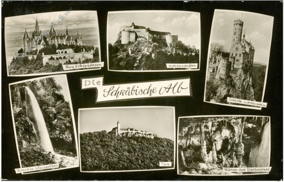 schwäbische alb, multiansicht schwäbische alb, multiansicht
