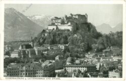 salzburg, festung hohensalzburg, gegen lattengebirge und zwiesel