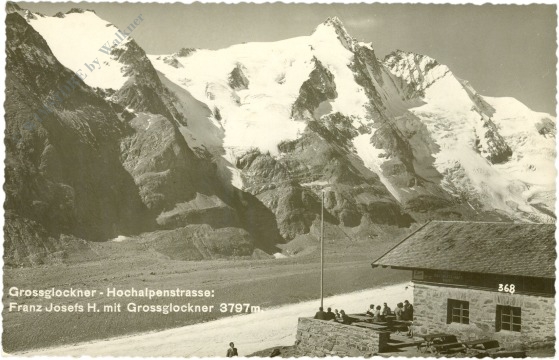 großglockner, hochalpenstrasse, franz josefs haus mit großglockner