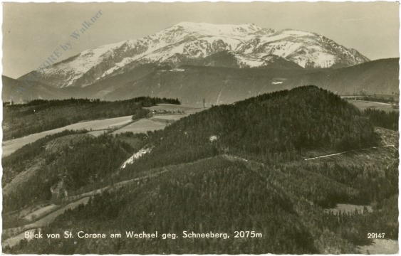 st. corona am wechsel blick gegen schneeberg