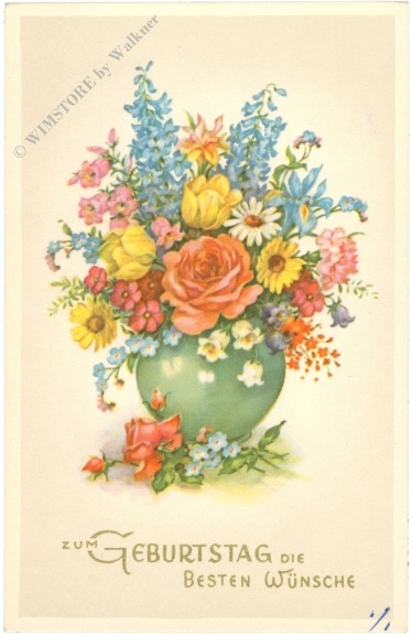 geburtstags, blumen in einer vase