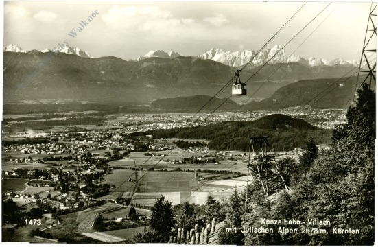 villach, kanzelbahn mit julischen alpen
