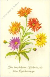 geburtstag, blumen